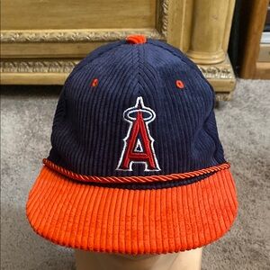 MLB Angels corduroy SnapBack baseball cap